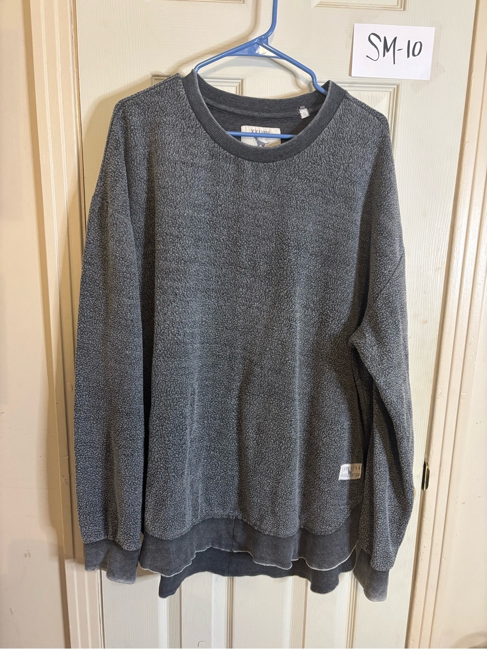 Southern Fried Cotton Men's Charcoal Gray Crewneck Sweater